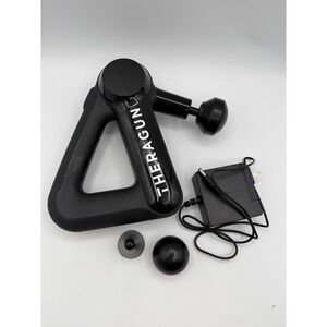 Theragun Percussive Massage Gun Black w/ Charger & 2 Attachments Works